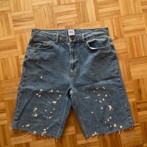 Cropped Jean Shorts